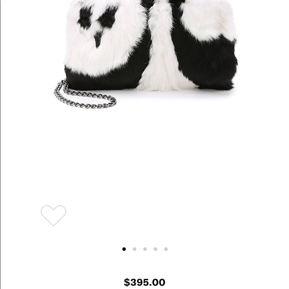 New Authentic Alice + Olivia fur panda bag